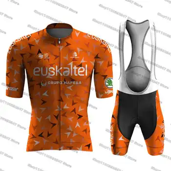 2023 Euskaltel Велоспорт Джерси Наборы Велосипедной Одежды Быстросохнущая Дорожная Велосипедная Рубашка Дышащая Ropa Ciclismo