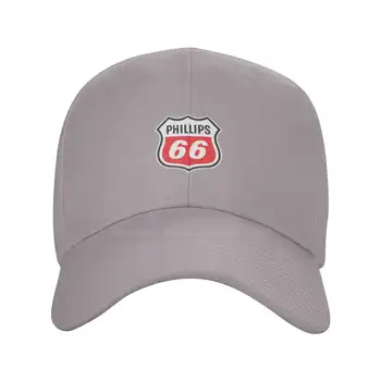 Логотип Phillips 66 с графическим логотипом бренда, высококачественная джинсовая кепка, вязаная шапка, бейсболка