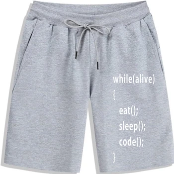Мужские шорты Компьютерная программа программирования Eat Sleep Code Модные шорты s для мужчин, новые шорты для мужчин и женщин