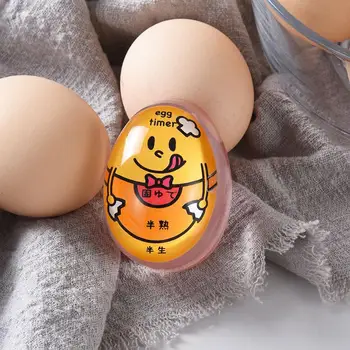 Портативный таймер для приготовления яиц Простой в использовании Для варки яиц Силиконовый индикатор изменения цвета вареных яиц