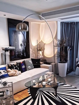 Роскошная Итальянская мраморная Дизайнерская гостиная с простой и творческой атмосферой Рядом с диваном